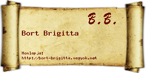 Bort Brigitta névjegykártya